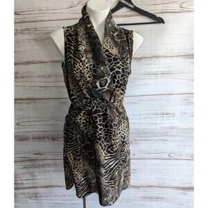 American Rag Snake Print Halter Dress sz Small